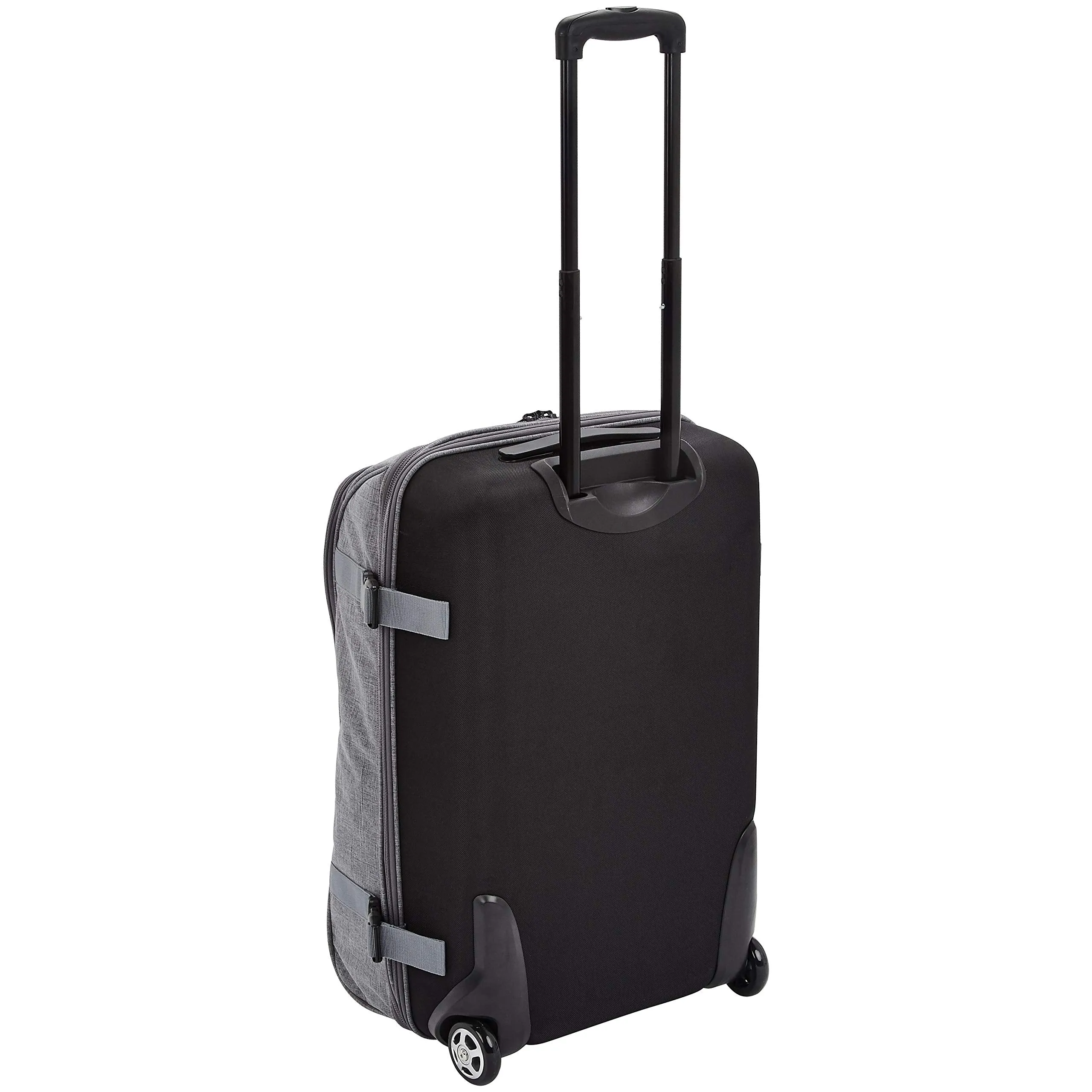AmazonBasics Rolling Travel Duffel Bag Luggage with Wheels, Medium, Grey