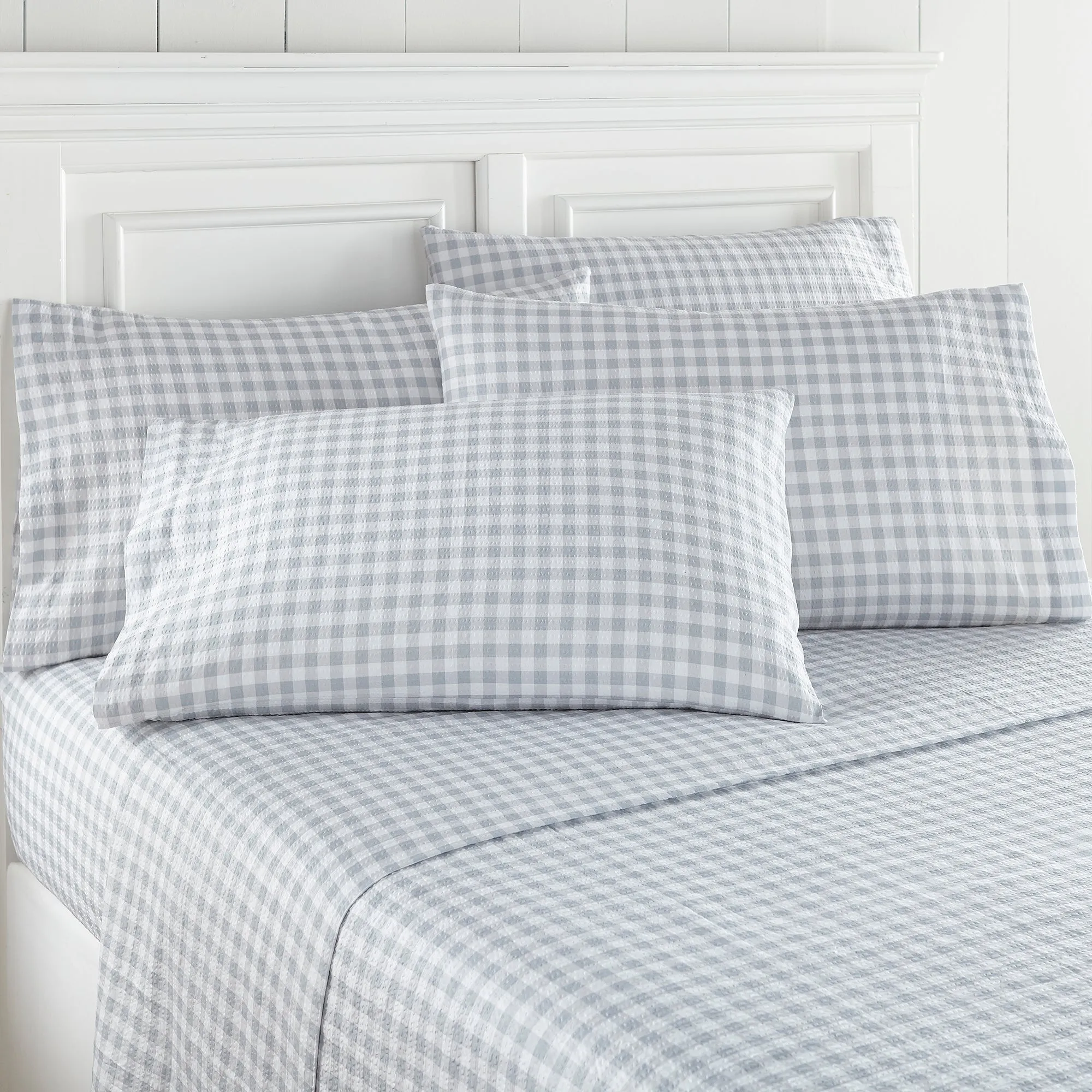 Shavel Home Products - Seersucker printed Stylish and Modern Sheet Set