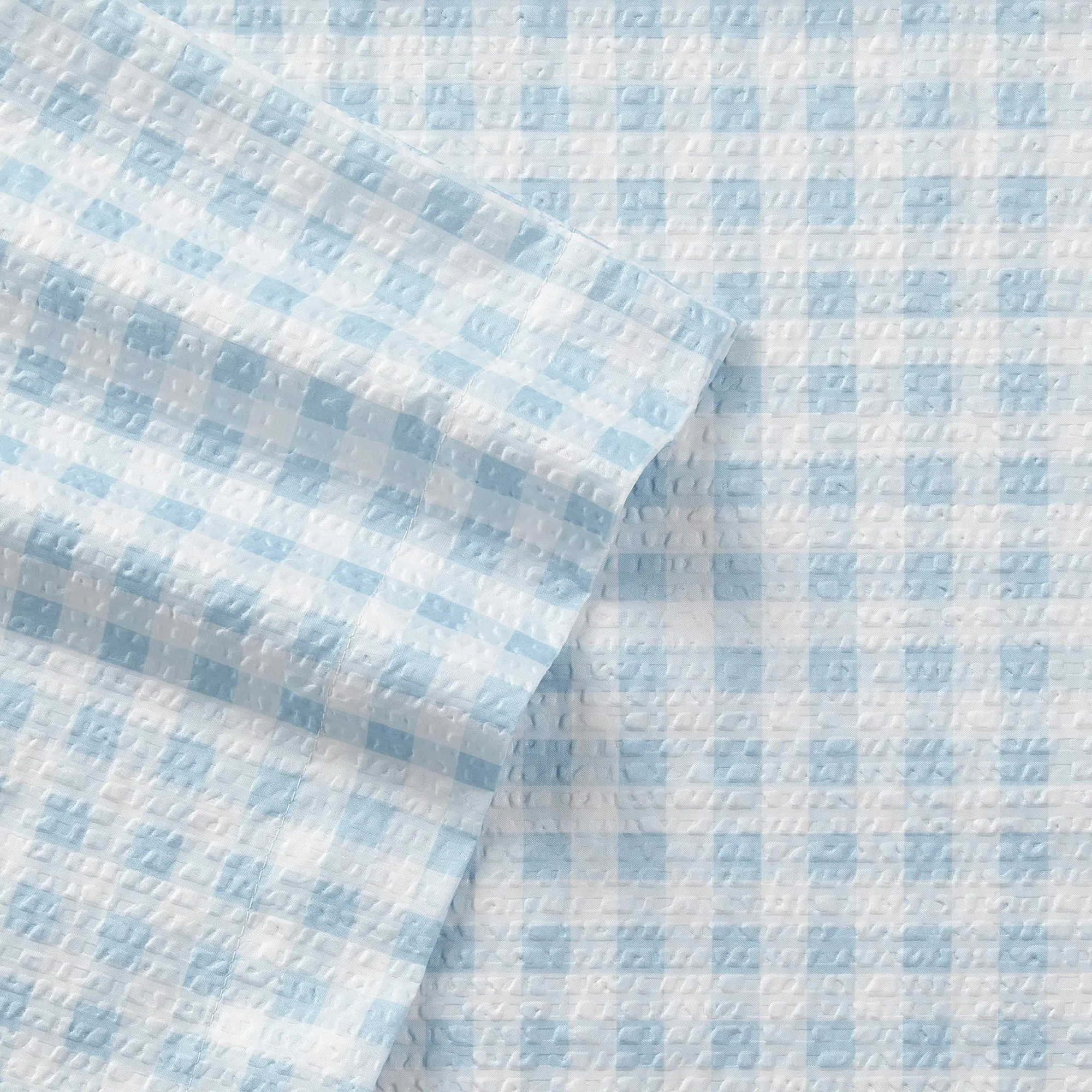Shavel Home Products - Seersucker printed Stylish and Modern Sheet Set